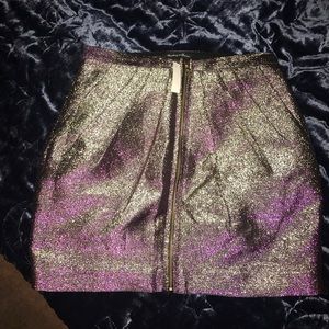 Madewell Gold to Purple shift skirt NWT